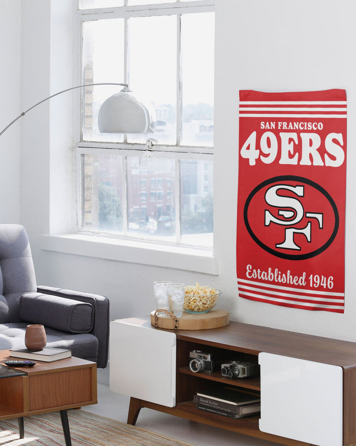 San Francisco 49ers Vertical Retro Flag FOCO - FOCO.com