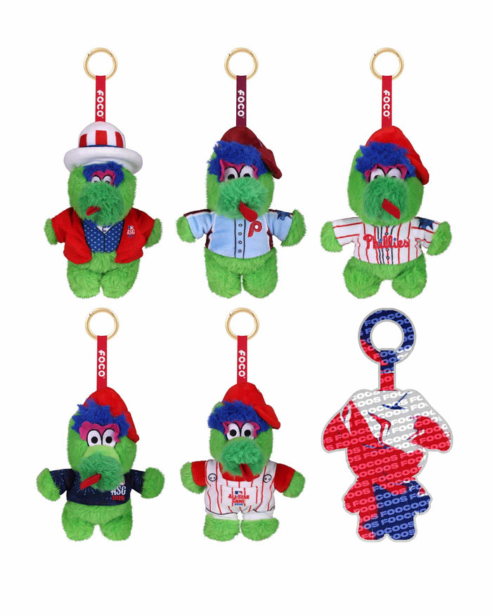 Phillie Phanatic Philadelphia Phillies 2026 All-Star FOOCOOS Plush Bag Charm Keychain Blind Box Series 1