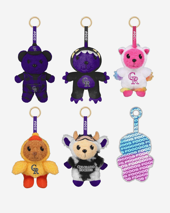 Colorado Rockies FOOCOOS Plush Bag Charm Keychain Blind Box Series 1 FOCO - FOCO.com
