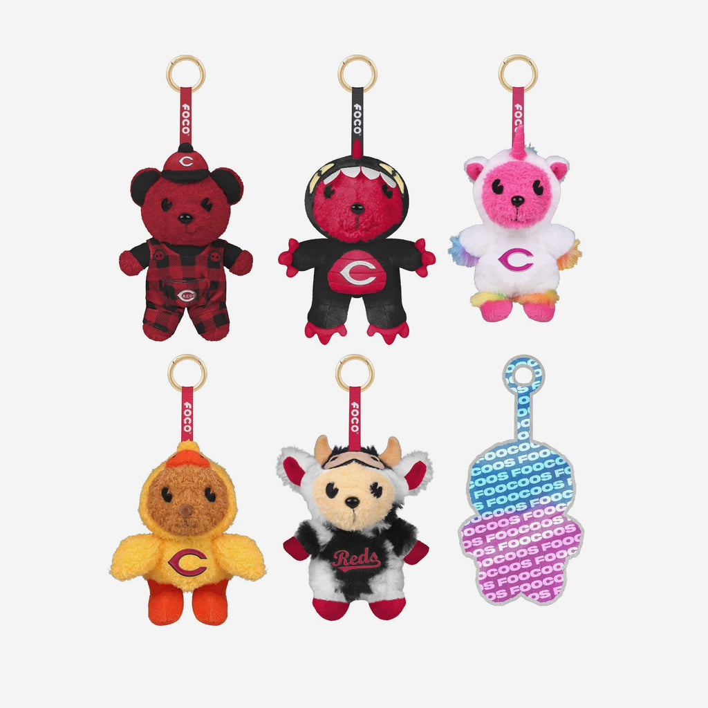 Cincinnati Reds FOOCOOS Plush Bag Charm Keychain Blind Box Series 1 FOCO - FOCO.com