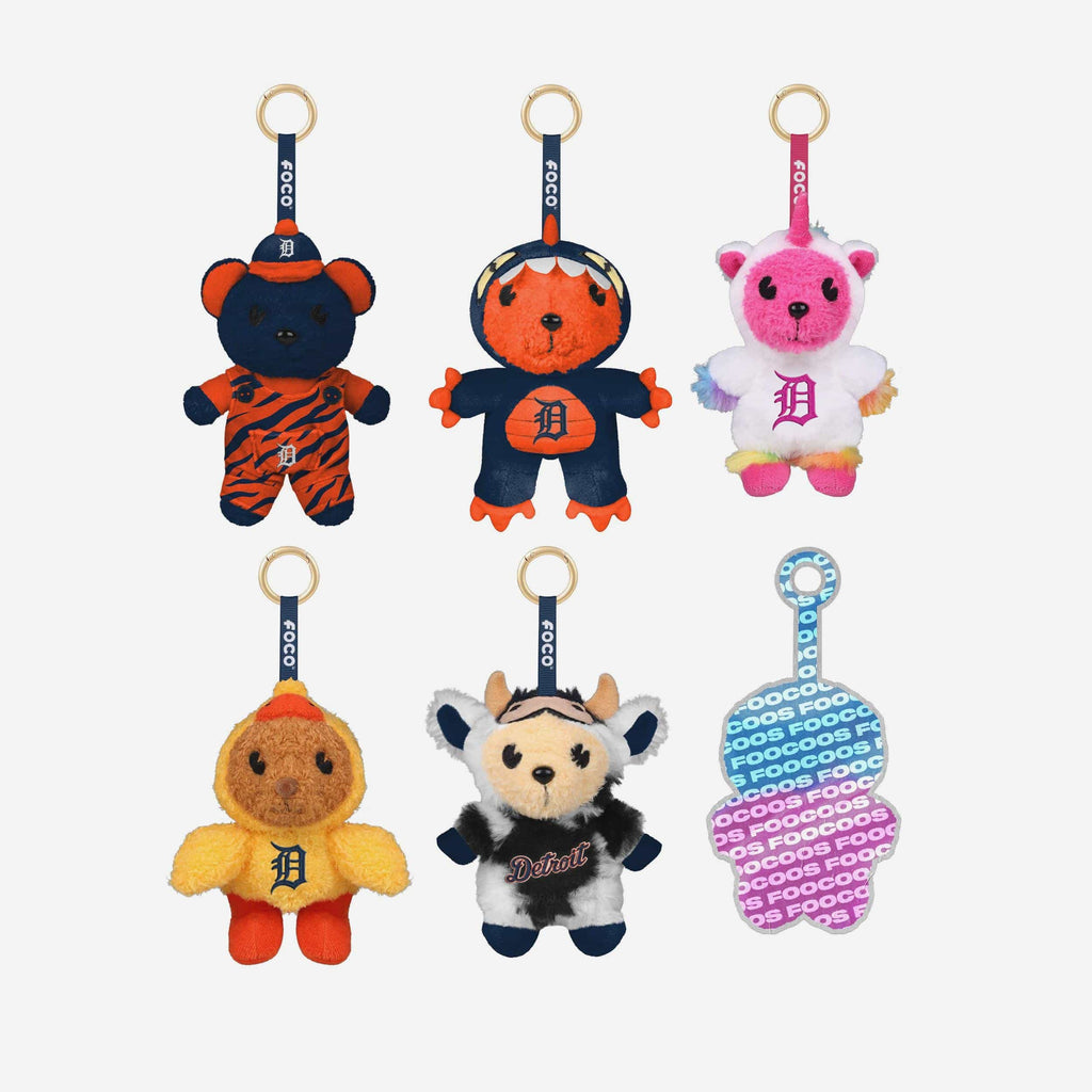 Detroit Tigers FOOCOOS Plush Bag Charm Keychain Blind Box Series 1 FOCO - FOCO.com