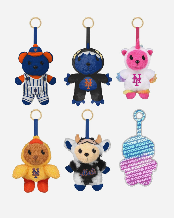 New York Mets FOOCOOS Plush Bag Charm Keychain Blind Box Series 1 FOCO - FOCO.com