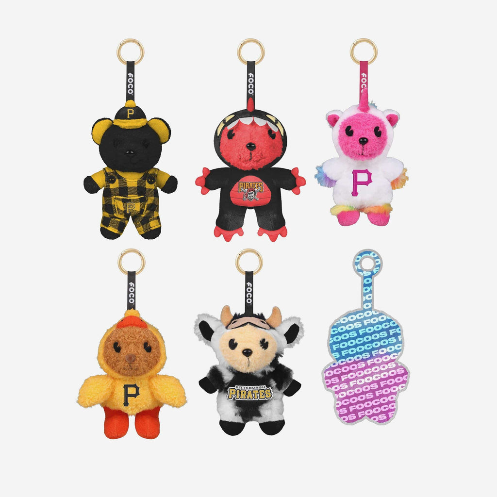 Pittsburgh Pirates FOOCOOS Plush Bag Charm Keychain Blind Box Series 1 FOCO - FOCO.com