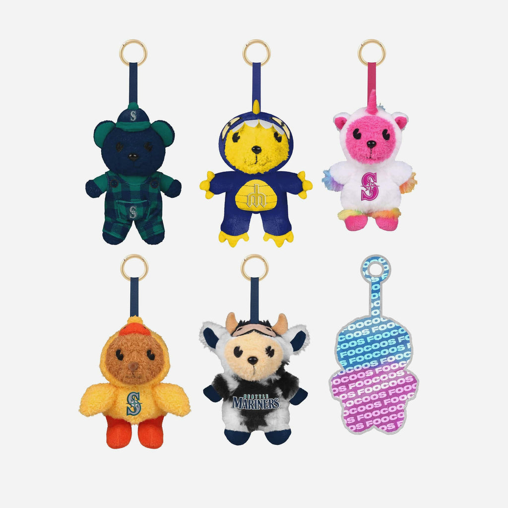 Seattle Mariners FOOCOOS Plush Bag Charm Keychain Blind Box Series 1 FOCO - FOCO.com