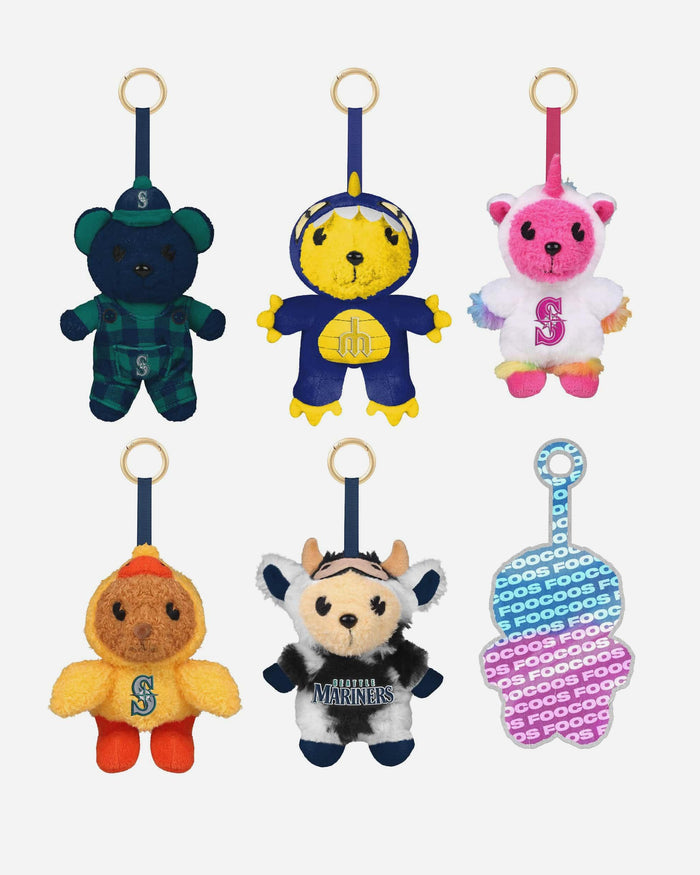 Seattle Mariners FOOCOOS Plush Bag Charm Keychain Blind Box Series 1 FOCO - FOCO.com