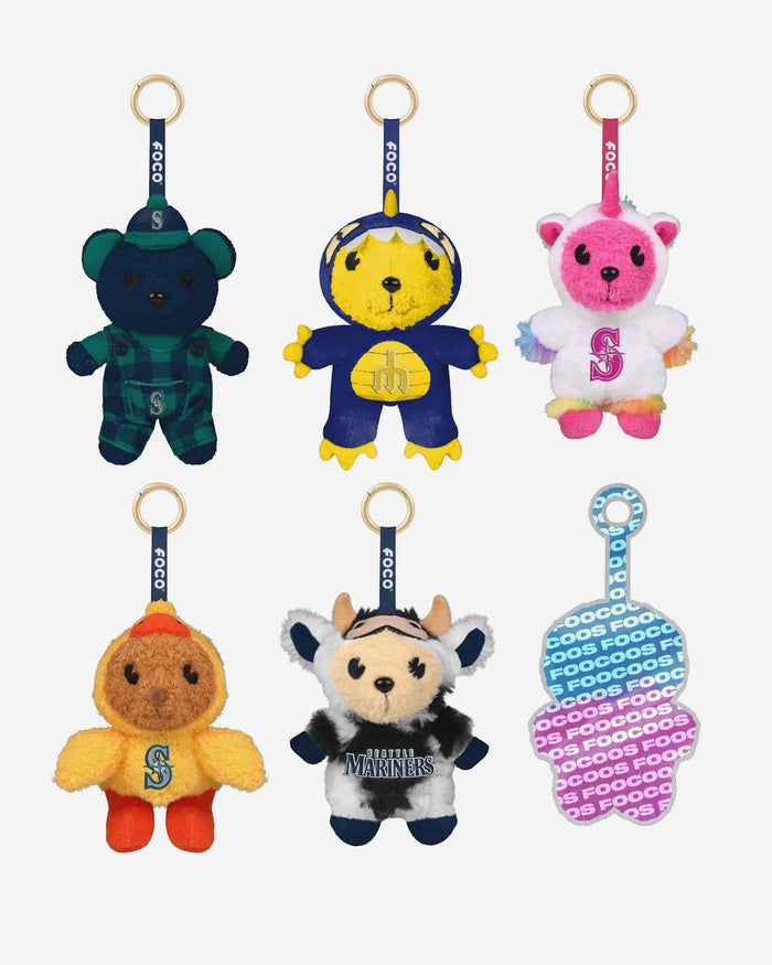 Seattle Mariners FOOCOOS Plush Bag Charm Keychain Blind Box Series 1 FOCO - FOCO.com