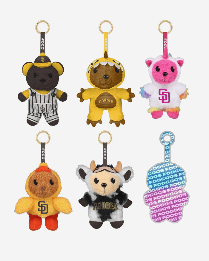San Diego Padres FOOCOOS Plush Bag Charm Keychain Blind Box Series 1 FOCO - FOCO.com