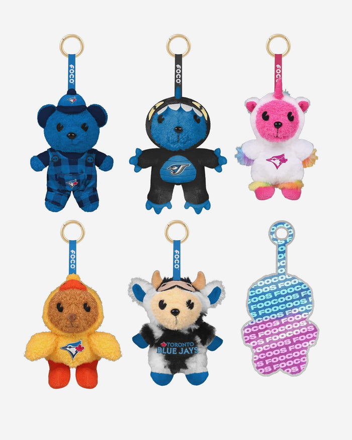 Toronto Blue Jays FOOCOOS Plush Bag Charm Keychain Blind Box Series 1 FOCO - FOCO.com