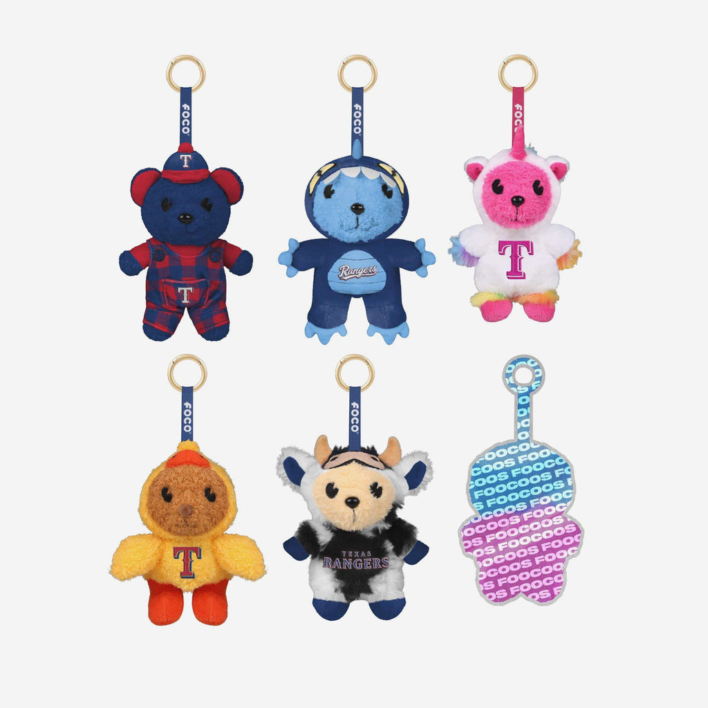 Texas Rangers FOOCOOS Plush Bag Charm Keychain Blind Box Series 1 FOCO - FOCO.com