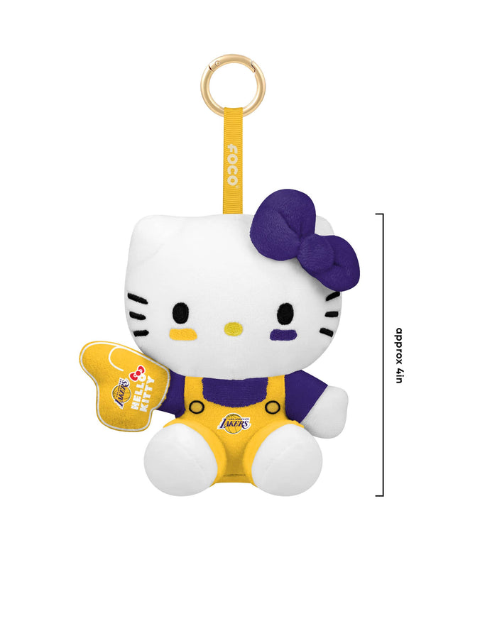 Los Angeles Lakers Hello Kitty® FOOCOOS Plush Bag Charm Keychain Blind Box Series 1 FOCO - FOCO.com