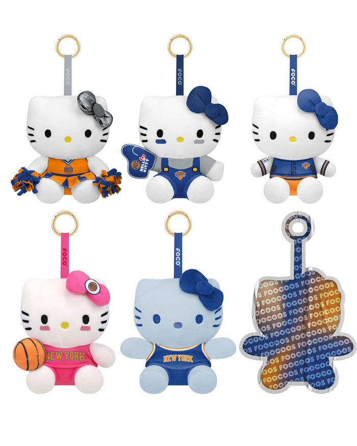 New York Knicks Hello Kitty® FOOCOOS Plush Bag Charm Keychain Blind Box Series 1 FOCO - FOCO.com