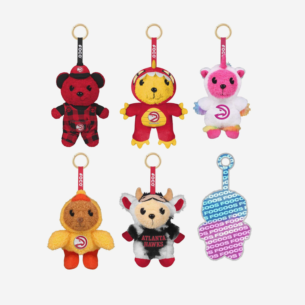 Atlanta Hawks FOOCOOS Plush Bag Charm Keychain Blind Box Series 1 FOCO - FOCO.com