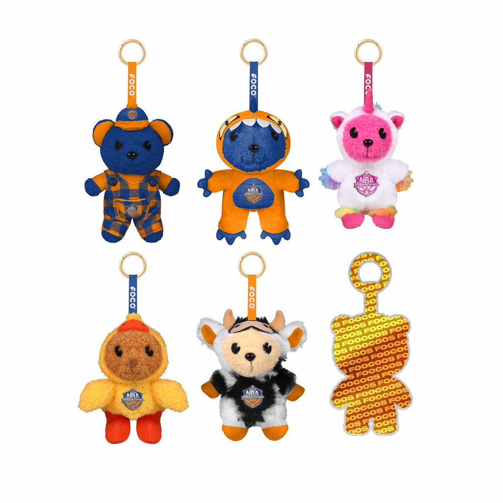 New York Knicks 2026 NBA Champions FOOCOOS Plush Bag Charm Keychain Blind Box Series 1 FOCO - FOCO.com