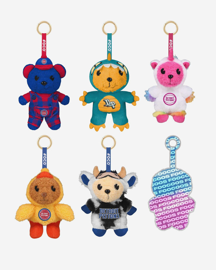 Detroit Pistons FOOCOOS Plush Bag Charm Keychain Blind Box Series 1 FOCO - FOCO.com
