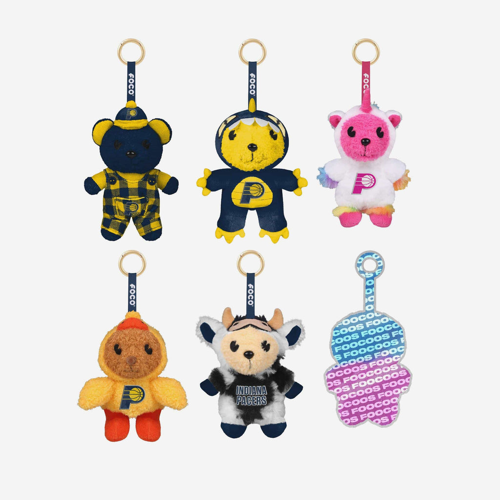 Indiana Pacers FOOCOOS Plush Bag Charm Keychain Blind Box Series 1 FOCO - FOCO.com