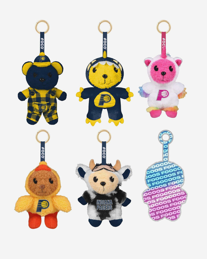 Indiana Pacers FOOCOOS Plush Bag Charm Keychain Blind Box Series 1 FOCO - FOCO.com
