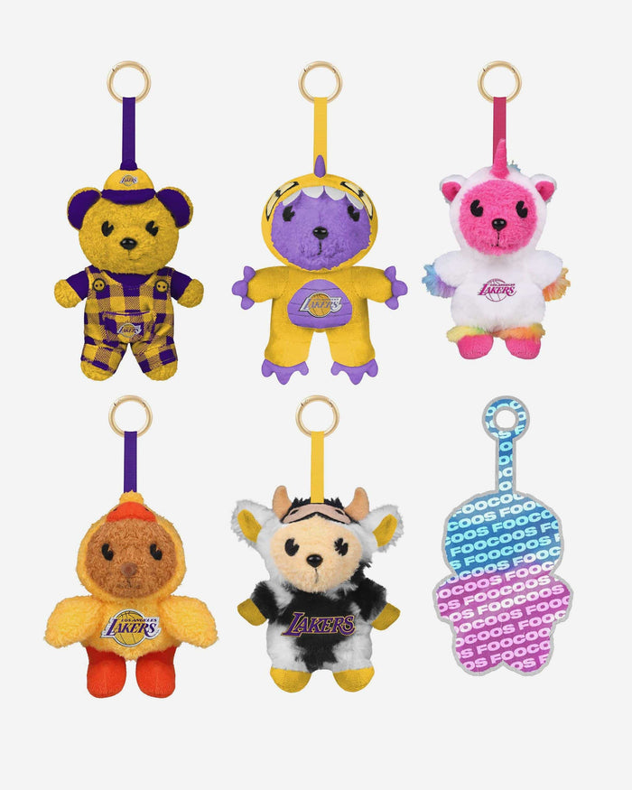 Los Angeles Lakers FOOCOOS Plush Bag Charm Keychain Blind Box Series 1 FOCO - FOCO.com
