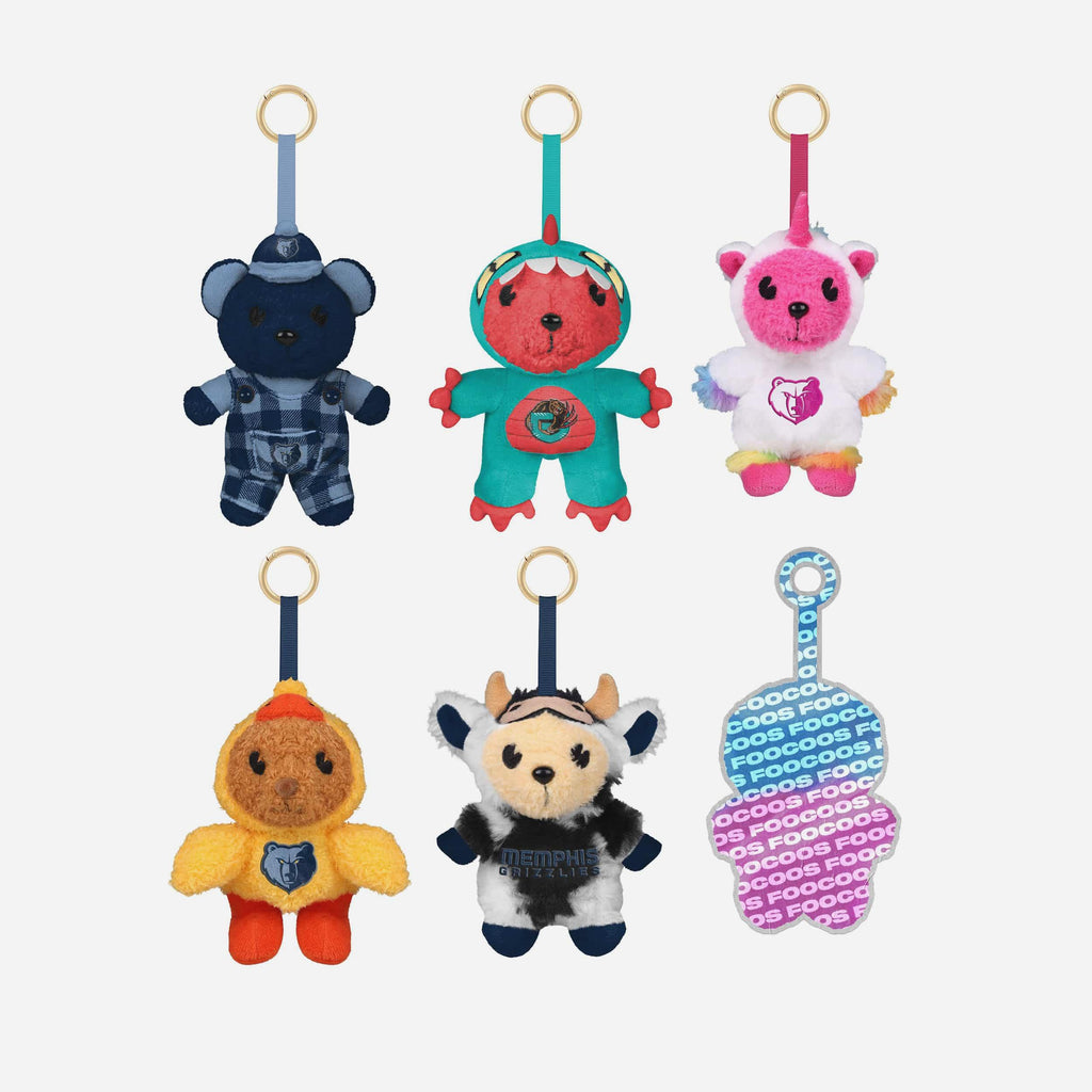 Memphis Grizzlies FOOCOOS Plush Bag Charm Keychain Blind Box Series 1 FOCO - FOCO.com