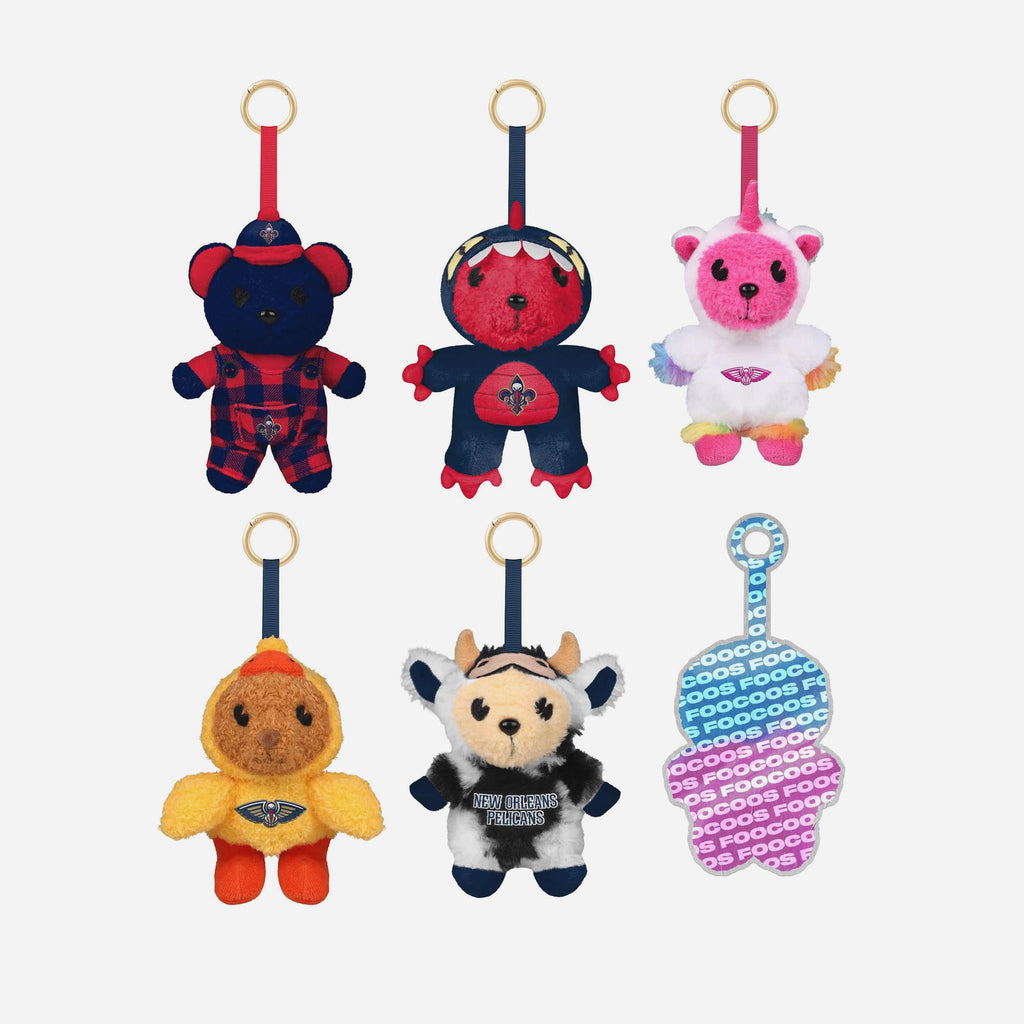 New Orleans Pelicans FOOCOOS Plush Bag Charm Keychain Blind Box Series 1 FOCO - FOCO.com