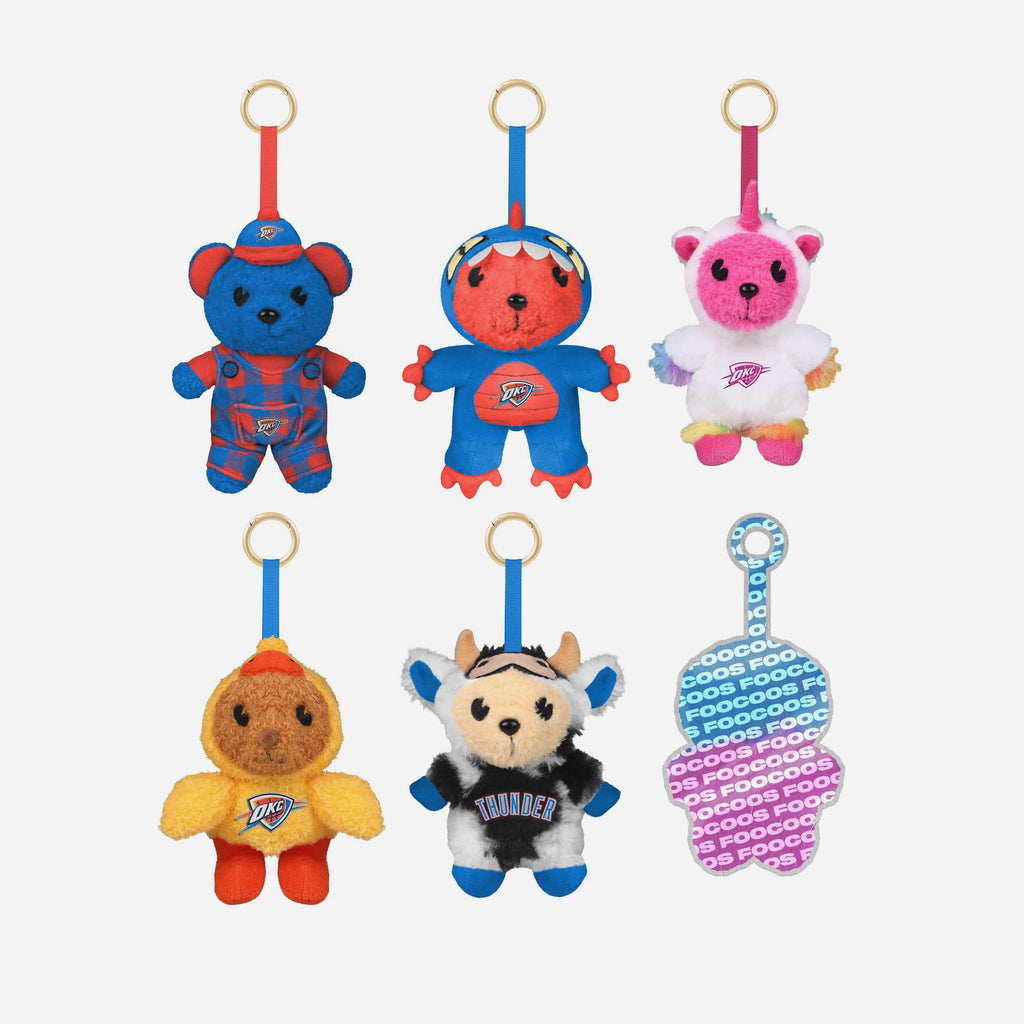 Oklahoma City Thunder FOOCOOS Plush Bag Charm Keychain Blind Box Series 1 FOCO - FOCO.com