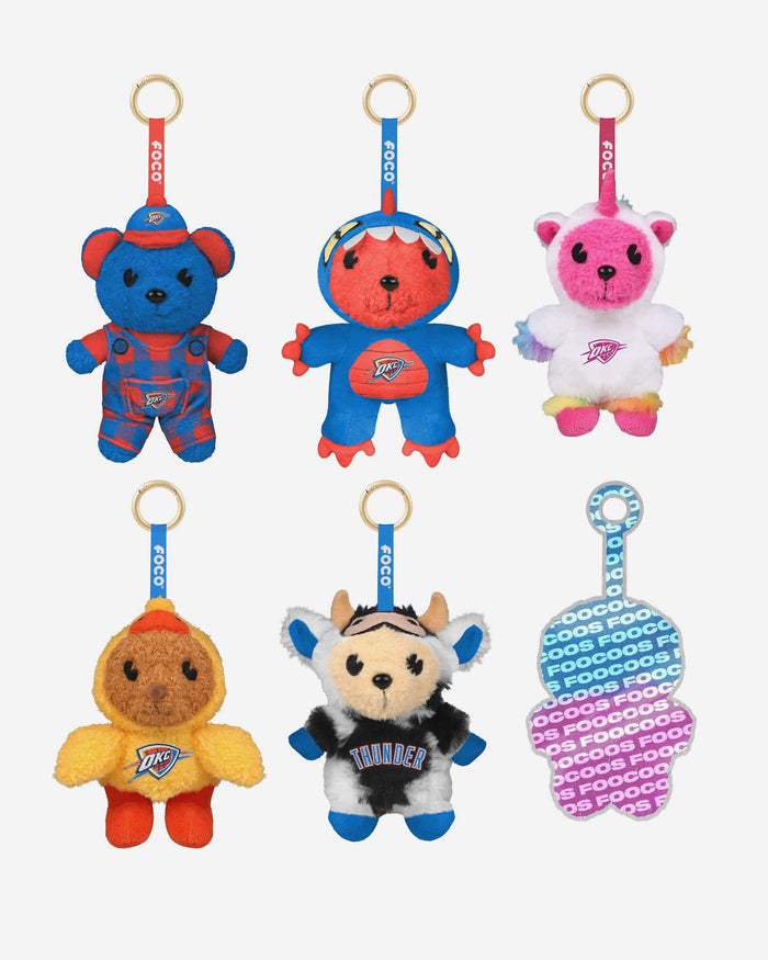 Oklahoma City Thunder FOOCOOS Plush Bag Charm Keychain Blind Box Series 1 FOCO - FOCO.com