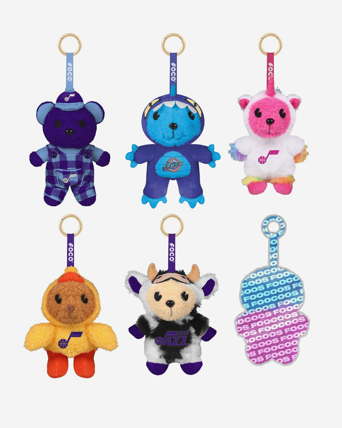Utah Jazz FOOCOOS Plush Bag Charm Keychain Blind Box Series 1 FOCO - FOCO.com