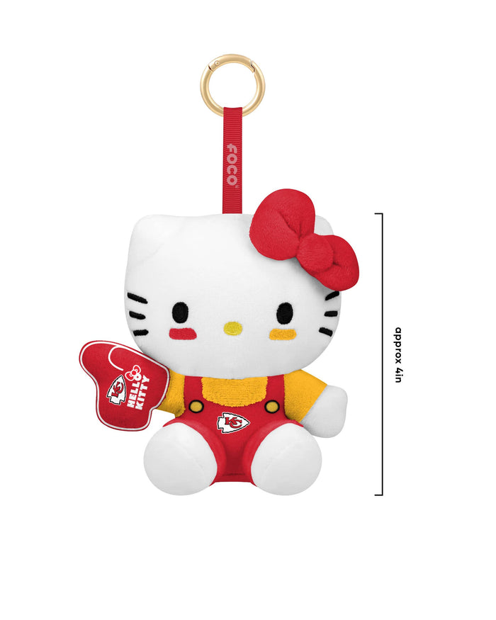 Kansas City Chiefs Hello Kitty® FOOCOOS Plush Bag Charm Keychain Blind Box Series 1 FOCO - FOCO.com