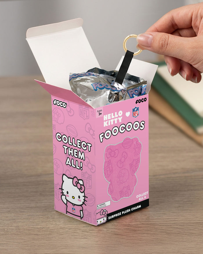 Pittsburgh Steelers Hello Kitty® FOOCOOS Plush Bag Charm Keychain Blind Box Series 1 FOCO - FOCO.com