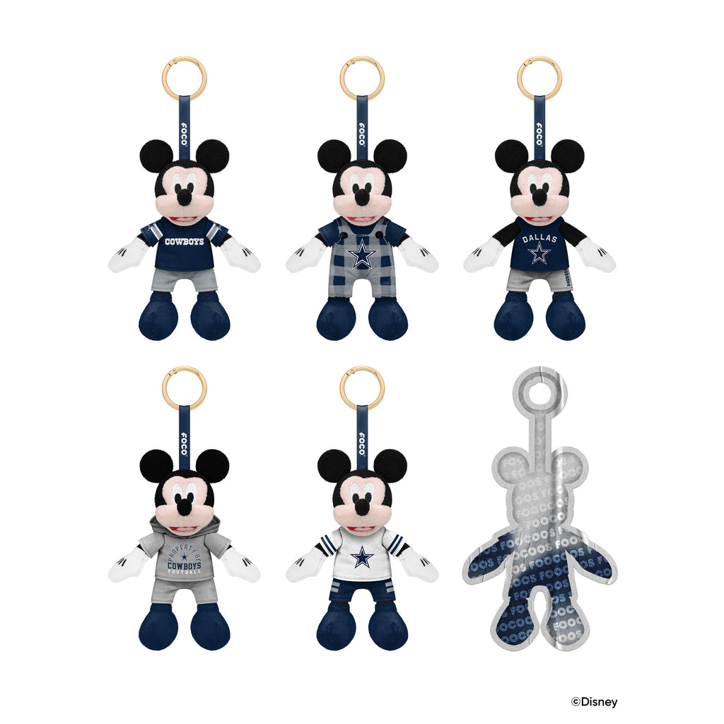 Dallas Cowboys Disney Mickey Mouse FOOCOOS Clip-On Plush Blind Box Series 1 FOCO - FOCO.com