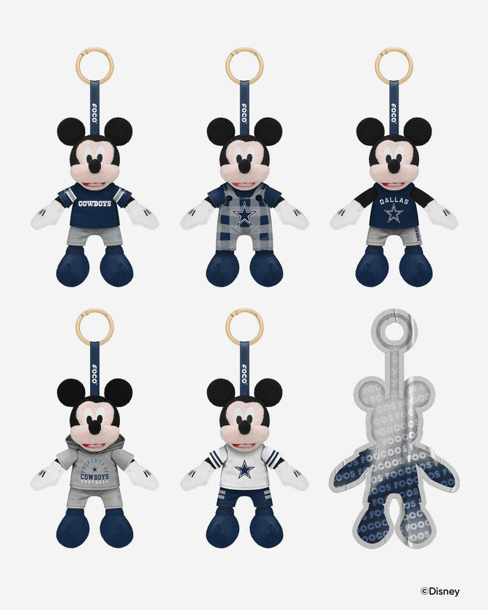 Dallas Cowboys Disney Mickey Mouse FOOCOOS Clip-On Plush Blind Box Series 1 FOCO - FOCO.com
