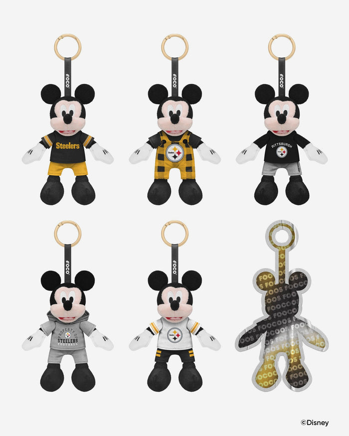 Pittsburgh Steelers Disney Mickey Mouse FOOCOOS Clip-On Plush Blind Box Series 1 FOCO - FOCO.com