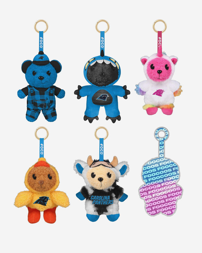 Carolina Panthers FOOCOOS Plush Bag Charm Keychain Blind Box Series 1 FOCO - FOCO.com