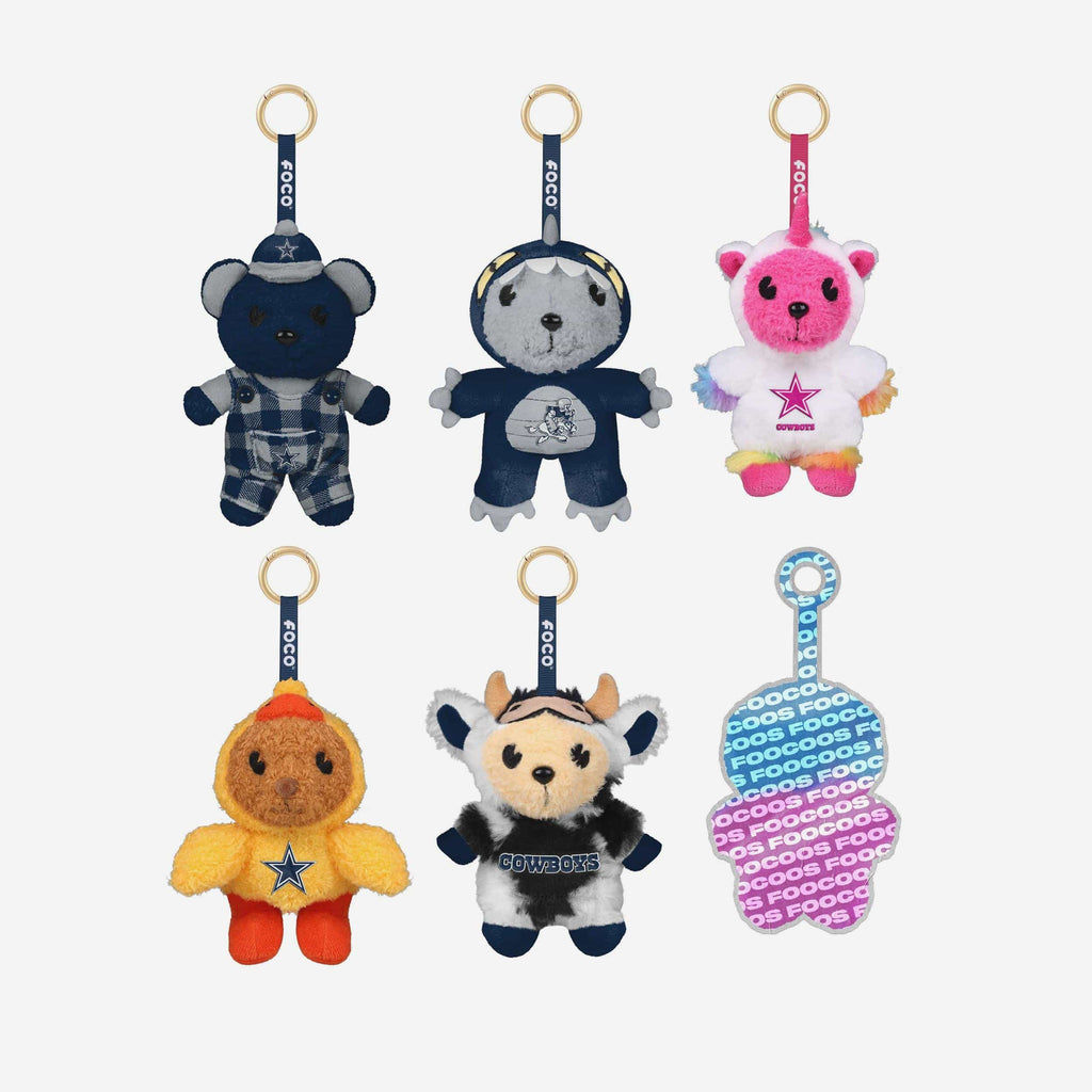 Dallas Cowboys FOOCOOS Plush Bag Charm Keychain Blind Box Series 1 FOCO - FOCO.com