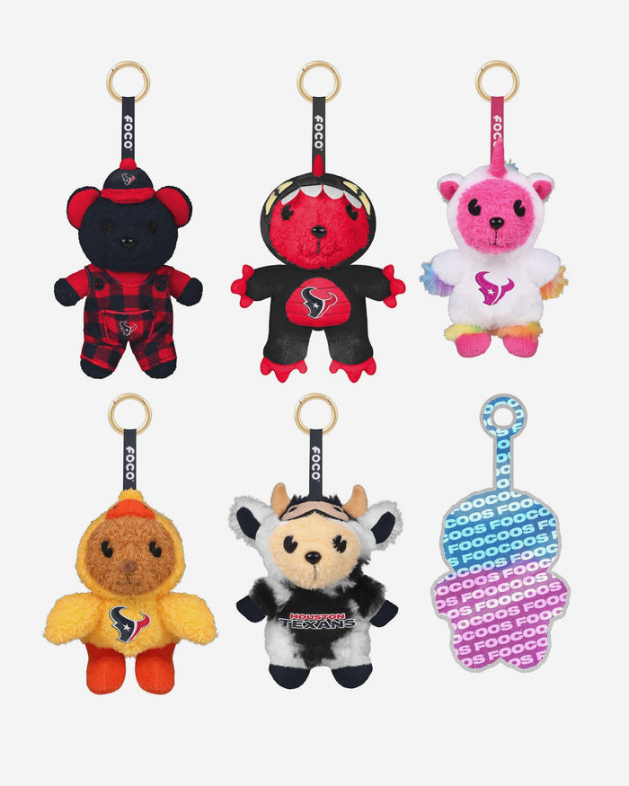 Houston Texans FOOCOOS Plush Bag Charm Keychain Blind Box Series 1 FOCO - FOCO.com