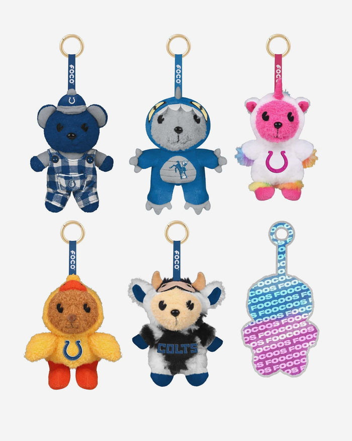 Indianapolis Colts FOOCOOS Plush Bag Charm Keychain Blind Box Series 1 FOCO - FOCO.com