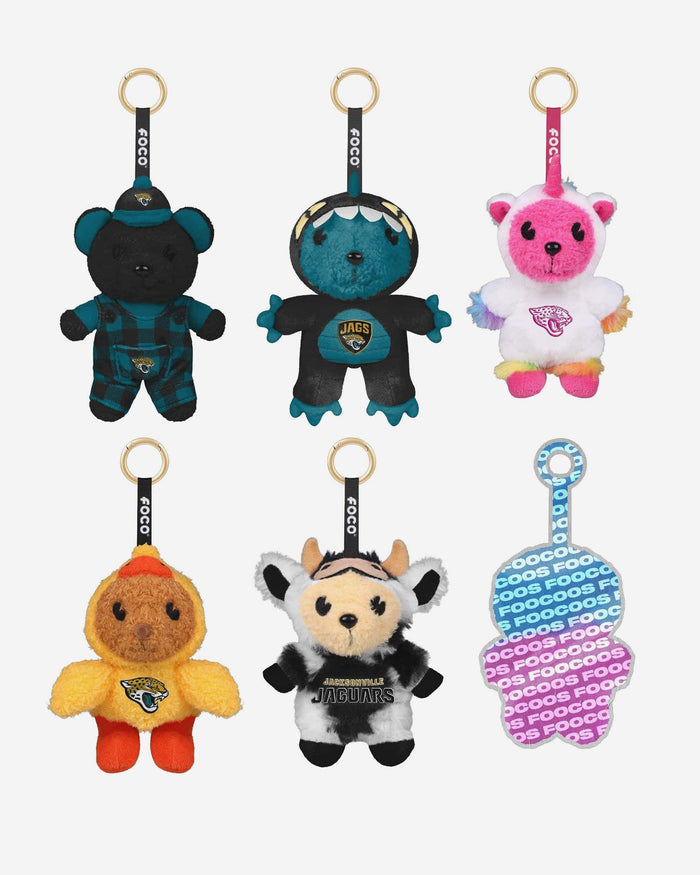 Jacksonville Jaguars FOOCOOS Plush Bag Charm Keychain Blind Box Series 1 FOCO - FOCO.com