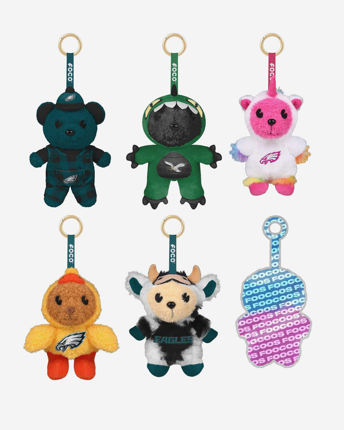 Philadelphia Eagles FOOCOOS Plush Bag Charm Keychain Blind Box Series 1 FOCO - FOCO.com