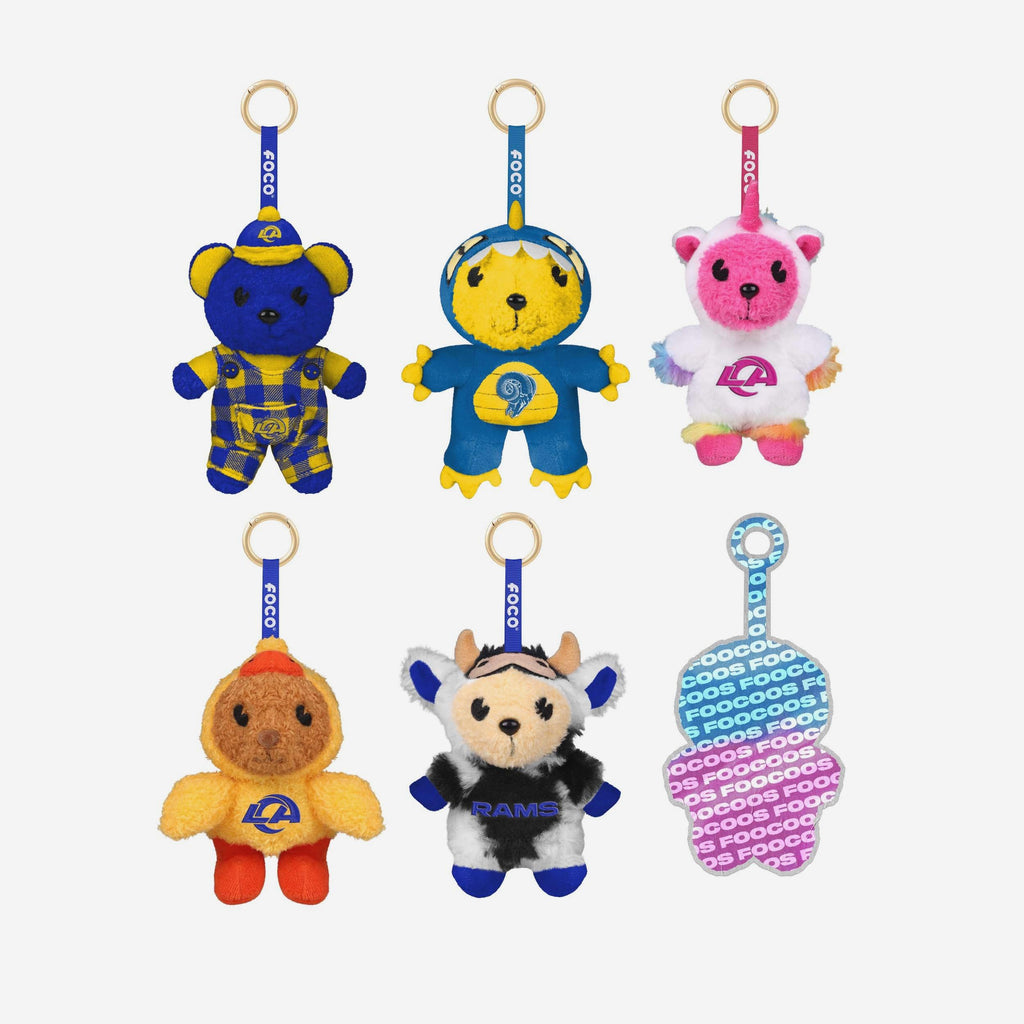Los Angeles Rams FOOCOOS Plush Bag Charm Keychain Blind Box Series 1 FOCO - FOCO.com
