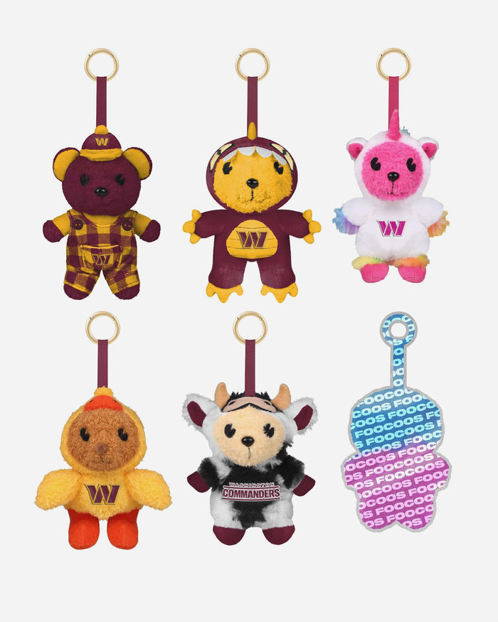 Washington Commanders FOOCOOS Plush Bag Charm Keychain Blind Box Series 1 FOCO - FOCO.com