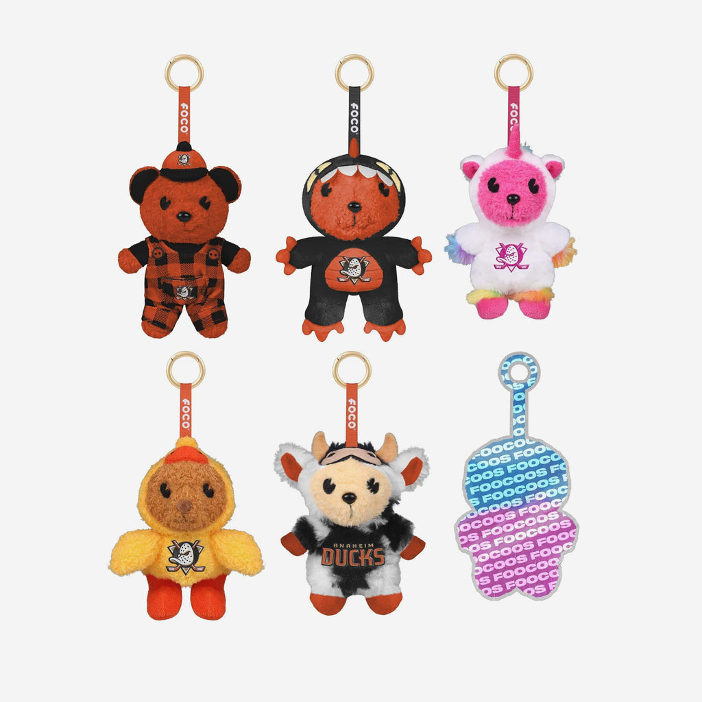 Anaheim Ducks FOOCOOS Plush Bag Charm Keychain Blind Box Series 1 FOCO - FOCO.com