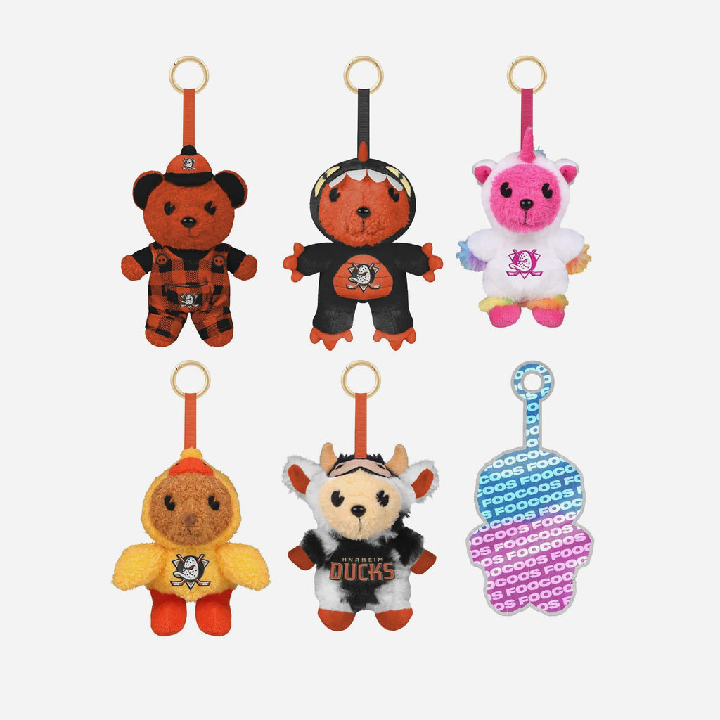 Anaheim Ducks FOOCOOS Plush Bag Charm Keychain Blind Box Series 1 FOCO - FOCO.com