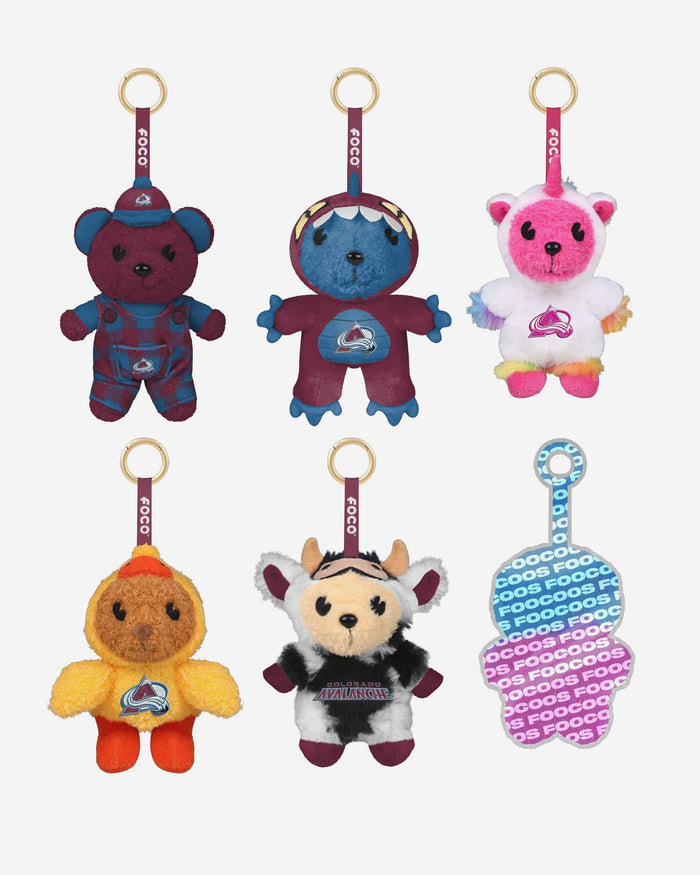 Colorado Avalanche FOOCOOS Plush Bag Charm Keychain Blind Box Series 1 FOCO - FOCO.com