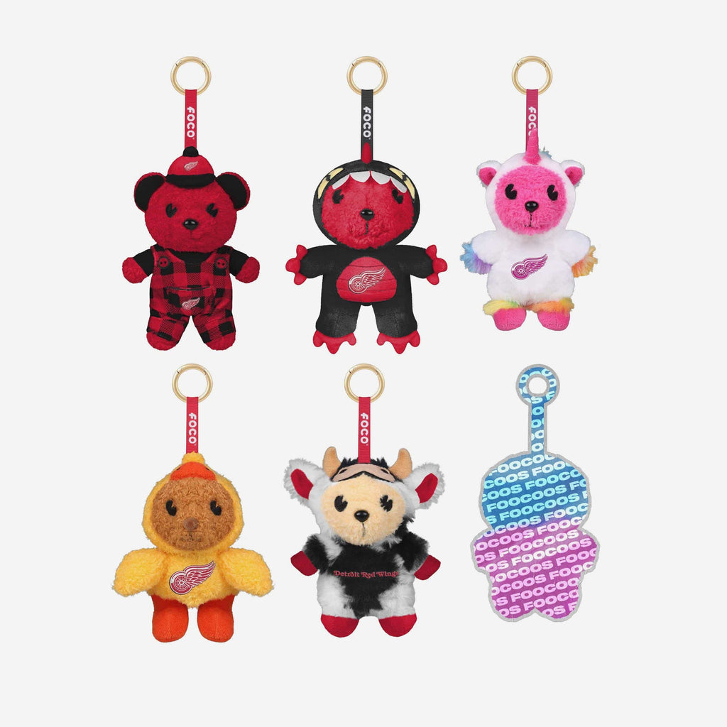 Detroit Red Wings FOOCOOS Plush Bag Charm Keychain Blind Box Series 1 FOCO - FOCO.com