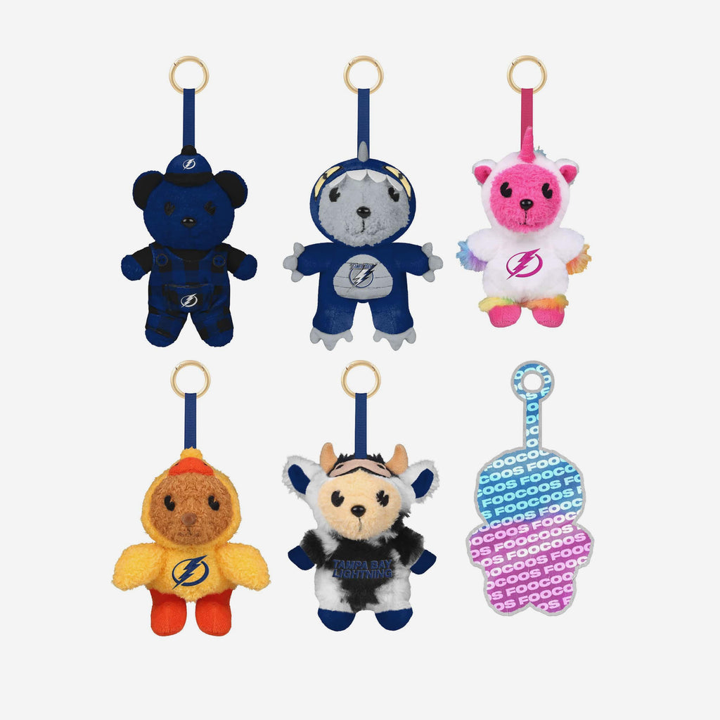 Tampa Bay Lightning FOOCOOS Plush Bag Charm Keychain Blind Box Series 1 FOCO - FOCO.com