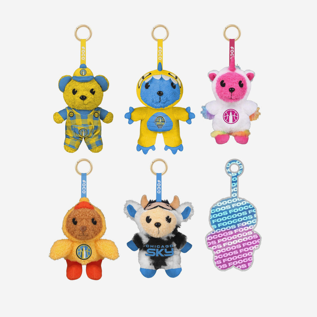 Chicago Sky FOOCOOS Plush Bag Charm Keychain Blind Box Series 1 FOCO - FOCO.com
