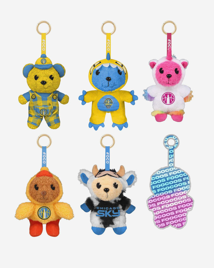 Chicago Sky FOOCOOS Plush Bag Charm Keychain Blind Box Series 1 FOCO - FOCO.com