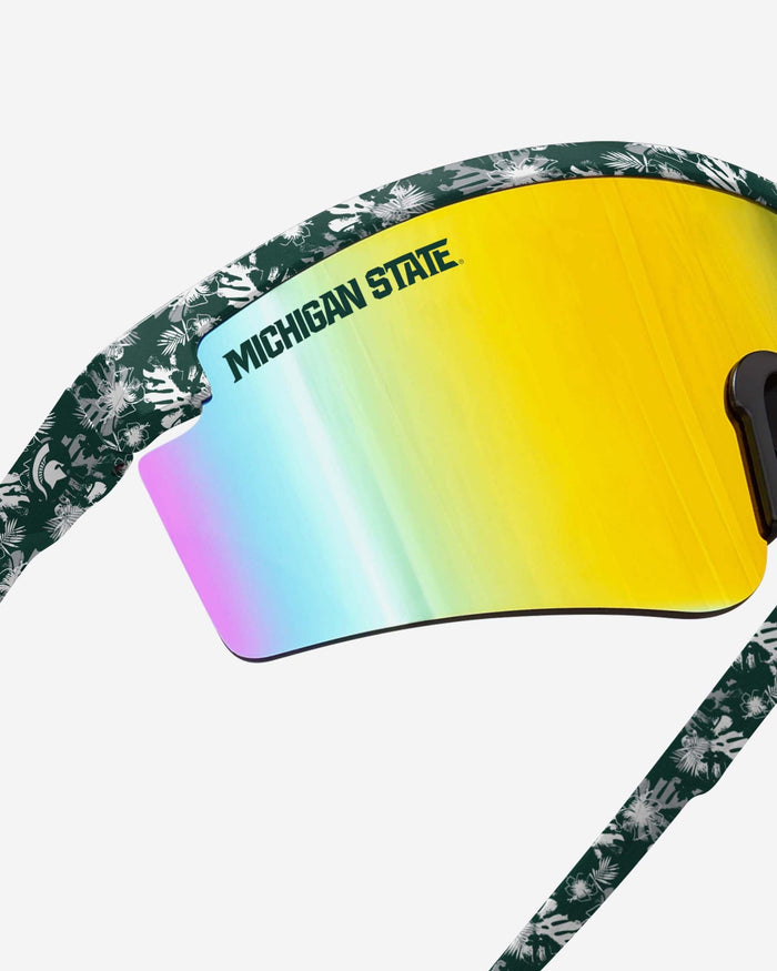 Michigan State Spartans Floral Large Frame Sunglasses FOCO - FOCO.com
