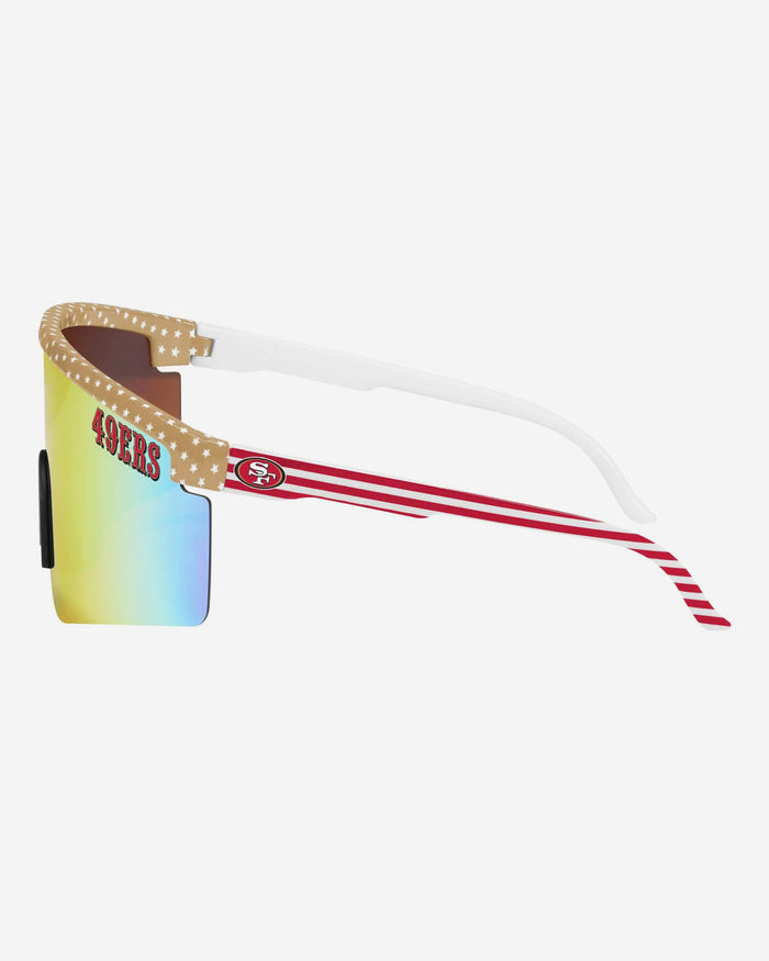 San Francisco 49ers Americana Large Frame Sunglasses FOCO - FOCO.com