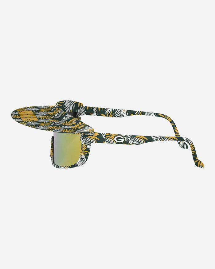 Green Bay Packers Floral Visor Sunglasses FOCO - FOCO.com