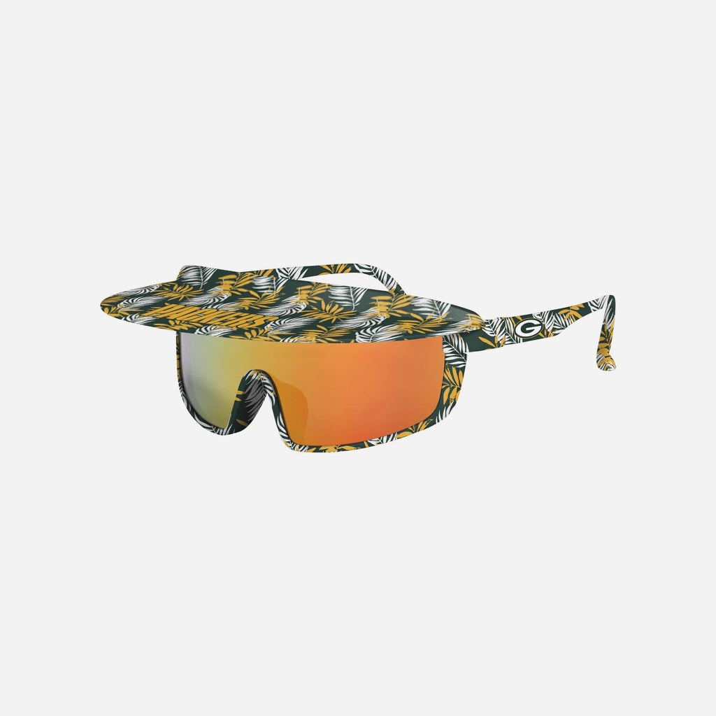 Green Bay Packers Floral Visor Sunglasses FOCO - FOCO.com